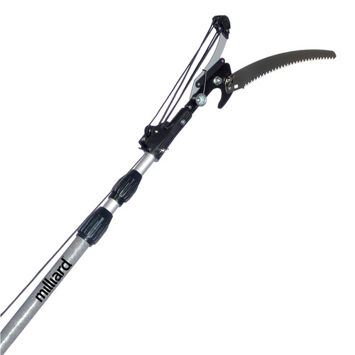 Milliard 6-16 Foot Extendable Pole Pruner, Pole Saws for Tree Trimming With 3-Sided Blade for Precise Branch Cutting and Maximum Reach - Tree Trimming Tool - Pruning Saws for Trees