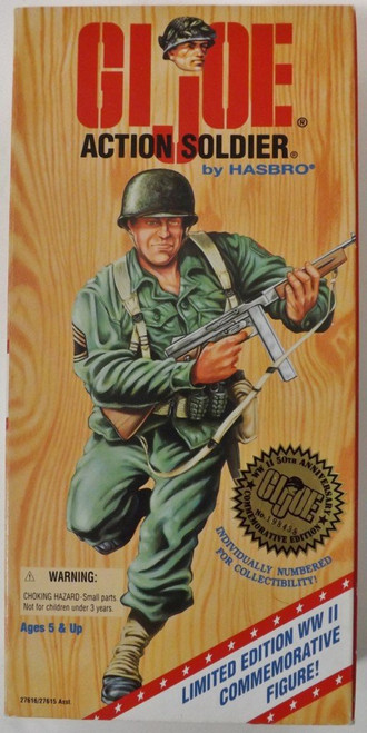 12" GI Joe Action Soldier Action Figure WWII 50th Anniversary Numbered Commemorative Edition (Hasbro 1995)