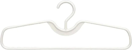 Higher Hangers Vertical-Space-Saving Clothes Hangers, 40-Packs Heavy-Duty White Tube Plastic 17", Reduce Wrinkles & Maximize Closet Space in Home, Apartment, Dorm, RV, Boat, Yacht