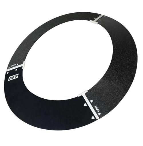 AFP Full-Brim Tinted Smoke Polyurethane Plastic Sun Shield Hard Hat Visor | Standard Brim Extender | Sun & Heat Protection Reusable Accessory | Compatible with AFP Brand Hard Hats ONLY