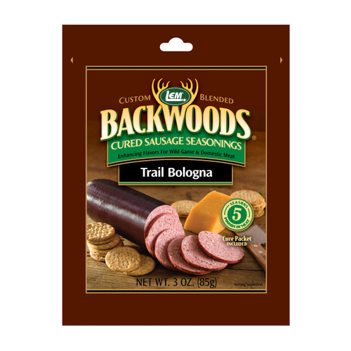 LEM Backwoods Cured Sausage Seasoning with Cure Packet, Trail Bologna