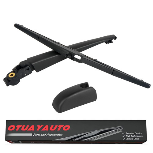OTUAYAUTO Rear Windshield Wiper Arm Blade Set - Replacement for Jeep Cherokee KL 2014-2023, Chrysler Pacifica 2017-2024 - Factory Style Back Wiper Cover Accessories Assembly for Rear Window