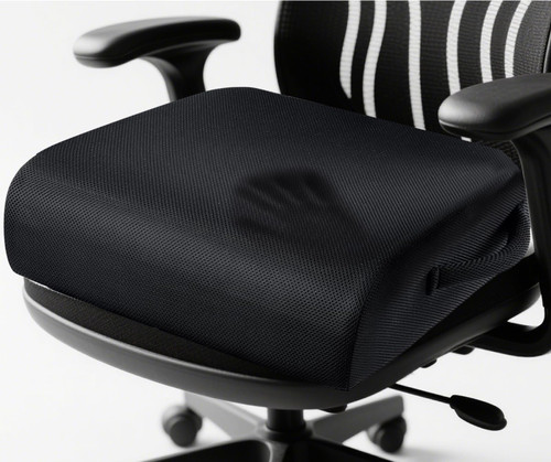 MINUPWELL 6" Extra Thick Office Chair Cushion, 2 Layers Adult Booster Seat Cushion, Thick Wheelchair Cushions, Thick Adult Booster seat Chair Cushion for Car Seat, Airplane - 18x16x6in - 100% Foam-1766533065