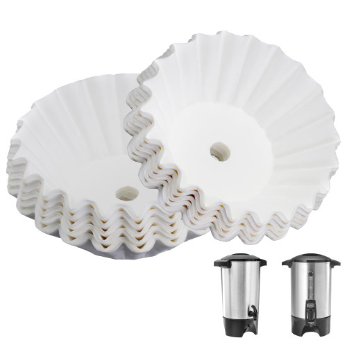 Paper Coffee Filters Compatible with Hamilton Beach Coffee Maker, 100 Pcs White Perforated Disposable Filters for Hamilton Beach 45 Cup