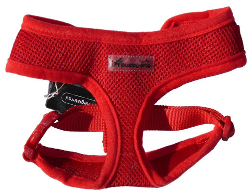 IPuppyone Adjustable Dog Soft Harness Air Flex Size:Large Color:Red