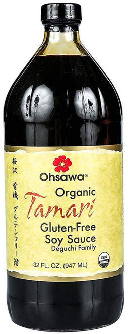 Ohsawa - Wheat-Free Tamari Soy Sauce - Traditionally Brewed, Gluten-Free, Non-GMO, Ideal for Cooking, Marinades, Stir-Fries - 32 Fl Oz