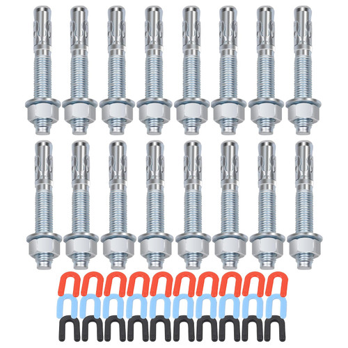 Aomitop Lift Install Kit, Car Lift Installation Install Kit,(16Pcs 3/4" x 5.5" Wedge Anchor Bolts)