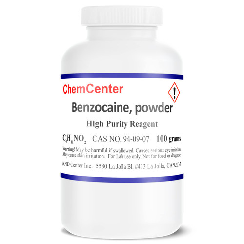 ChemCenter Benzocaine, High Purity, Ultra Fine Powder, 100 Grams ChemCenter Benzocaine, High Purity, Ultra Fine Powder, 100 Grams