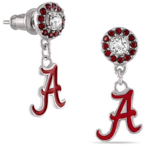 Stone Armory Earrings for University of Alabama Jewelry Gifts for Women, Graduation – Stainless Steel Skin-Friendly Bama Crimson Tide drop earrings