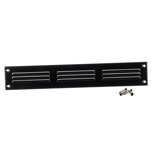 Steinberg14 Black Vent Cover 10x1 (Duct Opening) with Mesh - Wall and Ceiling Ventilation Register - Metal Air Grille - HVAC Cold Air Return Vent - 11.81"W x 1.96"H Outer Dimensions