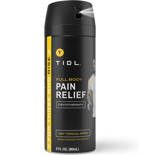 TIDL Cryotherapy Pain Relief Spray, 3 Oz, Targeted Neck Pain, Joint & Muscle Pain Relief, Organic, Plant-Based Menthol, Instant Cooling for Arthritis, Back & Knee Pain TIDL Cryotherapy Pain Relief Spray, 3 Oz, Targeted Neck Pain, Joint & Muscle Pain Relief, Organic, Plant-Based Menthol, Instant Cooling for Arthritis, Back & Knee Pain
