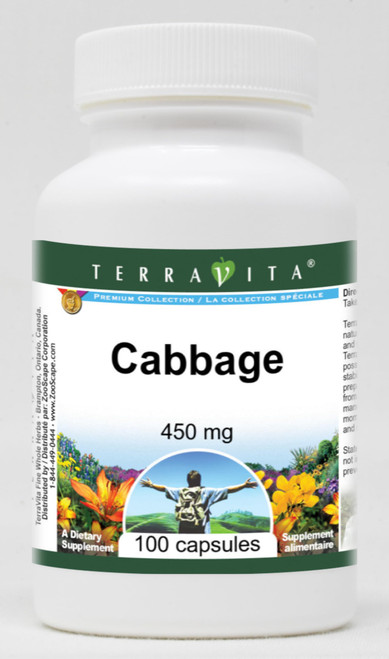 Terravita Cabbage - 450 mg (100 Capsules, ZIN: 519441)