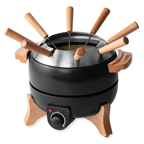 Boska Electric Fondue Set Party 2.3 L - Electric Fondue - For Cheese Fondue, Chocolate Fondue, Hotpot - Temperature Control - 2.3 Litres - Fondue Device