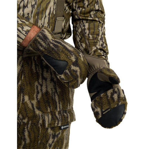 Nomad Mens Cottonwood VX3 Flip Mitten, Warm and Durable Hunting Gloves with Flip-Back Design and Insulated Protection, Mossy Oak Bottomland Camo, Large/X-Large