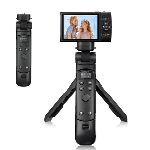 for Canon Camera Tripod with Rechargeable Shutter Release,AODELAN Shooting Grip Wireless Remote Control Handle for R50,G7X Mark III,R6 Mark II,R5,R6,R10,R100,M6 Mark II,M200,M50,90D,200D,M50 II