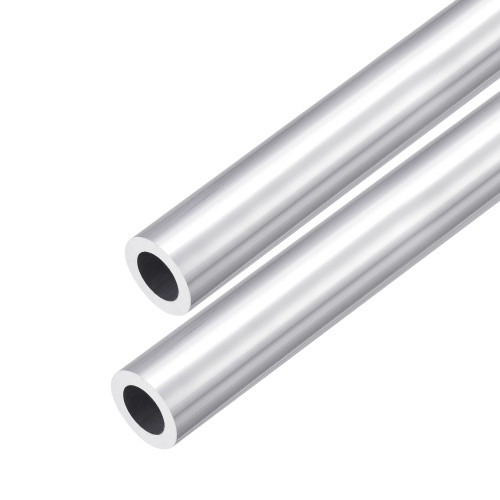 DMiotech 2Pack (22mm OD x 14mm ID) 6063 Aluminum Round Tube 300mm Length Industry Metal Tubing for Machinery Frame Construction DIY Projects