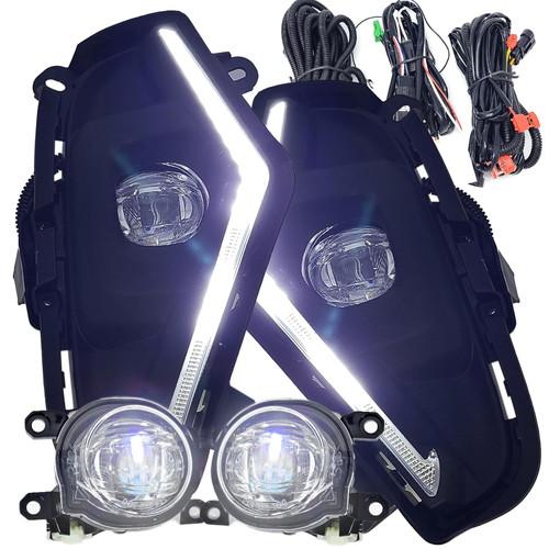 UFRAME Fits 2019 2020 2021 2022 2023 2024 Toyota RAV4 (DON'T fit TRD or Adventure models) Fog light Kit (W/built-in LED/DRL/Amber Signal)