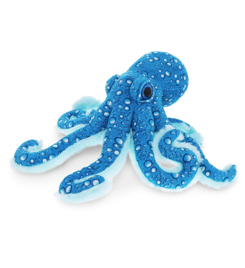 DolliBu Large Octopus Stuffed Animal - Wild Collection Sea Animal Plush Blue Octopus, Adorable Stuffed Octopus Plush Toy Gift, Cute Sea Creature Octopus Toy for Kids, Teens, and Adults - 16 Inches
