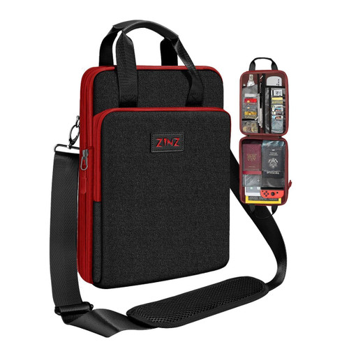 ZINZ Slim & Expandable Case 12.9 13 inch Travel Laptop Shoulder Bag for MacBook Air 13" M4/M3/M2/M1, MacBook Pro 13" M2/M1, iPad Pro 12.9"/13"/11", iPad Air 13",B01K02