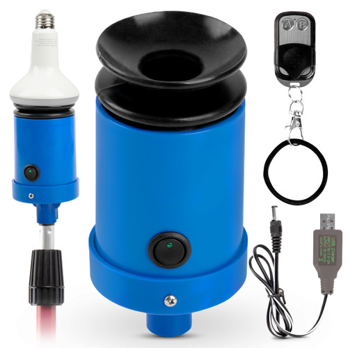 Light Bulb Changer for High Ceilings - Vacuum Operated High Ceiling Light Bulb Changer Tool, Remote-Controlled Bulb Changing Kit (Pole not Included)