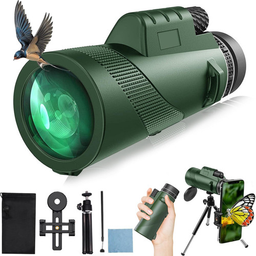 tigeberst Monocular Telescope, Monoculars for Adults, BAK-4 Prism and FMC High Power Monocular for Smartphone, KHD45