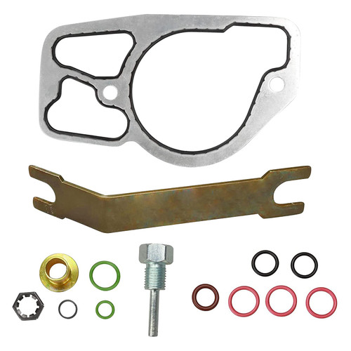 BLACKHORSE-RACING HPOP HIGH Pressure Oil Pump KIT & Base Gasket Compatible with 1994.5-2003 Ford 7.3 Powerstroke Diesel F250 F350 F450 F550 E250 E350 E450 Excursion 7.3L