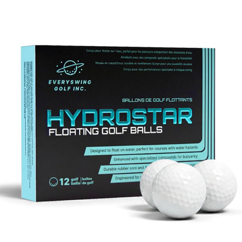 HydroStar Floating Golf Balls – 12-Pack, Lightweight Golf Balls for Water Hazards & Pool Practice - Golf Balls That Float in Water