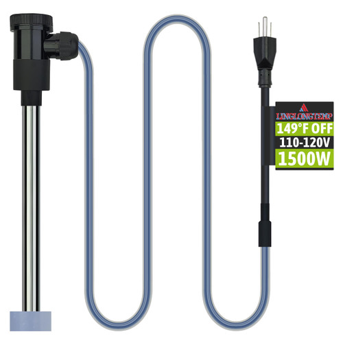 LINGLONGTEMP 1500W Submersible Immersion Water Heater for Hot Tub & Pool – Portable Electric Heater with Wifi Timer andTemp Control for Baptistry, Sap, Above Ground Pool, Bathtub, and Swimming pool