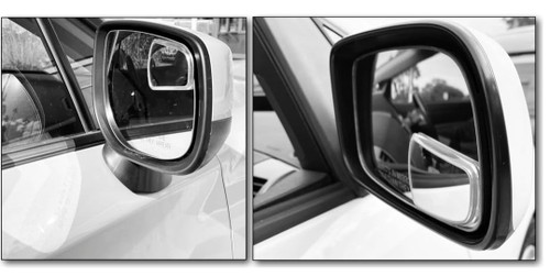 NXTGEN Extended View Blind Spot Mirrors | Universal Fit | Real Glass | Premium Clarity & Visibility - 2 Piece Set (Left & Right)