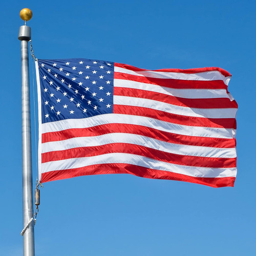 American Flags 3x5ft Heavy Duty USA Flag, 3x5 America Flag for Outside double side USA Flags Embroidered Stars Sewn Stripes Grommets