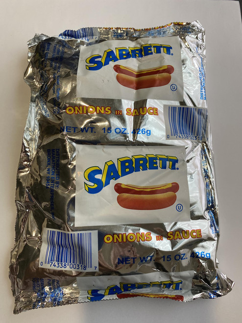 Sabrett Pushcart Style Onions In Sauce, 15 oz by Sabrett
