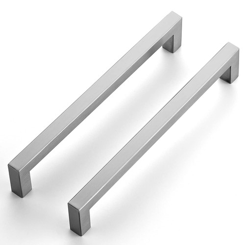 Ravinte 60 Pack 7-1/2 Inch Kitchen Square Cabinet Handles Satin Nickel Pulls Brushed Nickel Kitchen Cabinet Hardware Handles for Cupboard Drawer Pulls