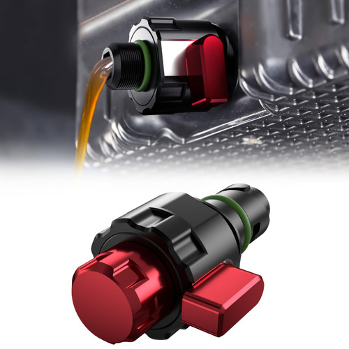 JOYTUTUS Oil Drain Plug Compatible with 2015-2024 F150 2.7L 5.0L Raptor Mustang, 2021-2024 Bronco V6 Oil Drain Valve, Replace BC3Z-6730-A, FT4Z-6730-A, KX6Z-6730-B (Only Fit Plastic Oil Plug Model)