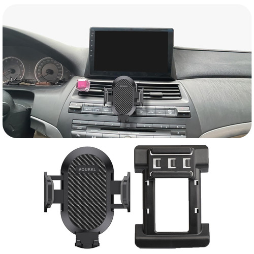 AOUKKL Car Phone Holder Fits for Honda Accord 2008-2013 8th Gen Accessories,Thick Cases Friendly,Cell Phone Mount for 4.7-7 in Phones,360 Degree Rotation,Easy to Install