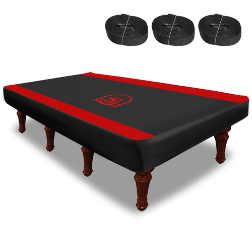 COVERVIN Billiard Pool Table Cover,Heavy Duty 210D Oxford Cloth Material All Weather Waterproof Dustproof UV Protection(8ft/Red)