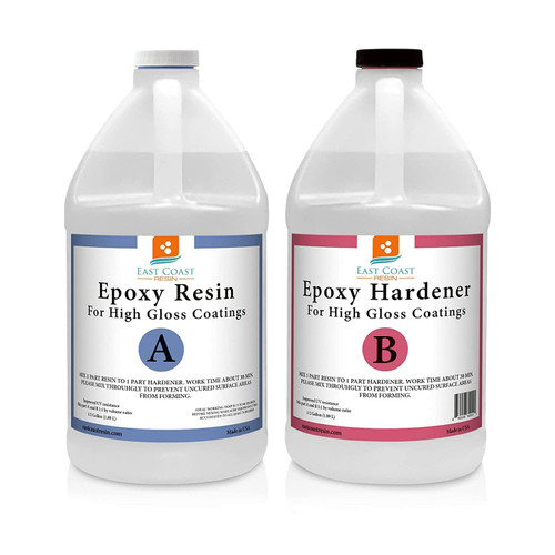 Epoxy Resin 1 Gallon Kit | 1:1 Resin and Hardener for High Gloss Coatings | for Bars, Table Tops, Flooring, Art, Bonding, Filling, Casting | Safe for Wood, Metal, Stone, Fiberglass & More! Epoxy Resin 1 Gallon Kit | 1:1 Resin and Hardener for High Gloss Coatings | for Bars, Table Tops, Flooring, Art, Bonding, Filling, Casting | Safe for Wood, Metal, Stone, Fiberglass & More!