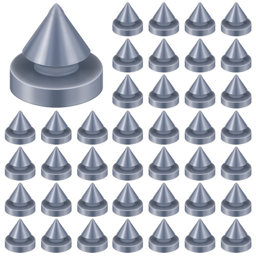 Demissle Rubber Metal Door Silencer Hinge Outlet Door Anti Slam Silencer Device 1/2 Inch Diameter for Metal Frame(100 Pcs)