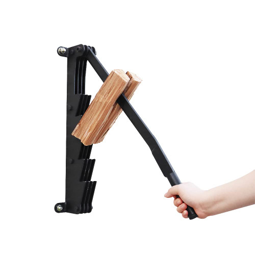 BiggerFire Carbon Steel Wall Mounted Firewood Kindling Splitter Log Splitters Wood Cutter Indoor Manual kindling Maker