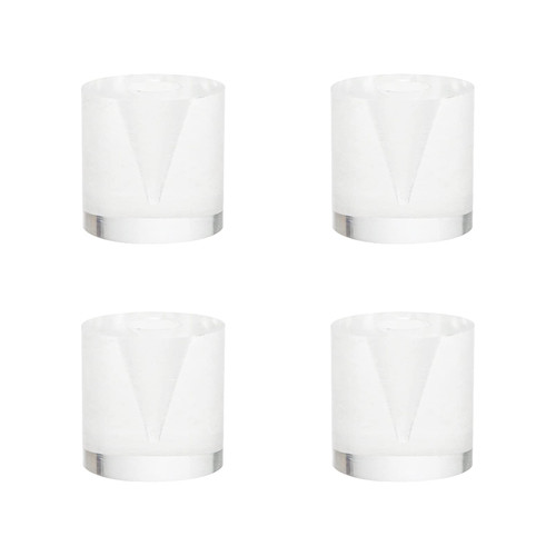 Mcredy 4 Pcs Ice Cream Holder Acrylic Small Ice Cream Cone Stand Lightweight Waffle Popcorn Cone Holders Risers Display Stands, 0.98x0.98x0.98 Inch