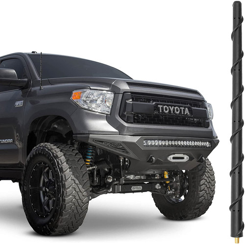 KSaAuto16 Inch Antenna for Toyota Tundra Tacoma FJ Cruiser Accessories 1995-2023 2024 2025, Spiral Rubber Car Toyota Tundra Tacoma Antenna Replacement Upgrade AM FM Radio Reception