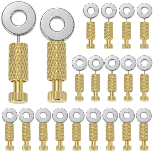 QWORK Leather Suture Positioning Needles, 20Pcs Leather Locking Pins, DIY Leathercraft Located Needles