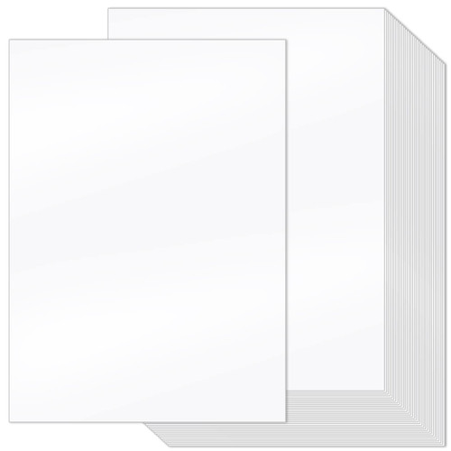 Eaasty 50 Sheets White Cardstock Paper 11 x 17 Cardstock 80lb Large Thick Printer Paper Cover StockSmooth for Inkjet or Laser Printers Flyers Menus 210g