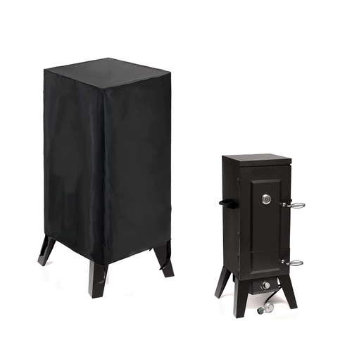 Aidetech Smoker Cover Fit for Cuisinart Smoker, Waterproof Outdoor Grill Smoker Covers,Black (21" L x 21" W x 44" H)