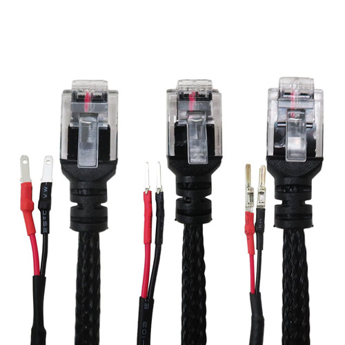 GRABOTE Upgrade 16.5" Mirror Plug Wire Tap, Radar Detector Hardwire Power Cord Kit with Inline Fuse Mount RJ11, Mirror Tap Radar Detector for Escort Valentine One Uniden Beltronics, 3-Pack