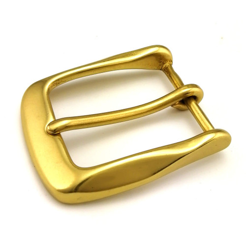 LAXPICOL 1.5"(38mm) Heavy Duty Solid Brass Single Prong Square Belt Buckle