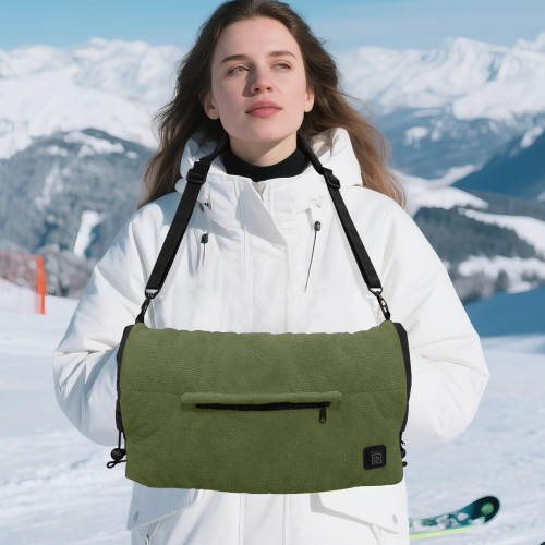 MDSTOP Heated Hand Warmer Pouch, Portable Electric Heated Hand Muff, Heated Gloves for Women, Men, Kids, Hunting,Fishing,Camping,Golf & Xmas Gifts（No-Battery）