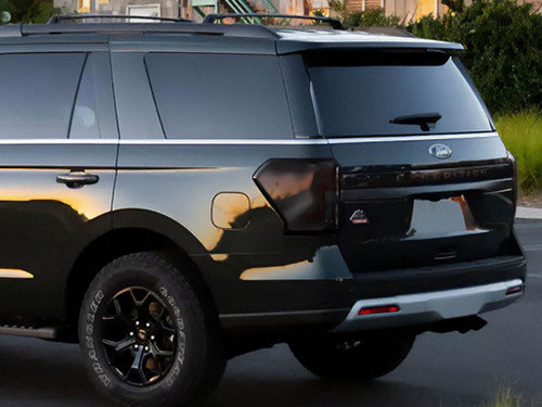 Rvinyl Tail Light Pre Cut Film Tint Cover Kit in Blackout Smoke Compatible with Ford Expedition 2018-2023 LED - Adhesive Backs
