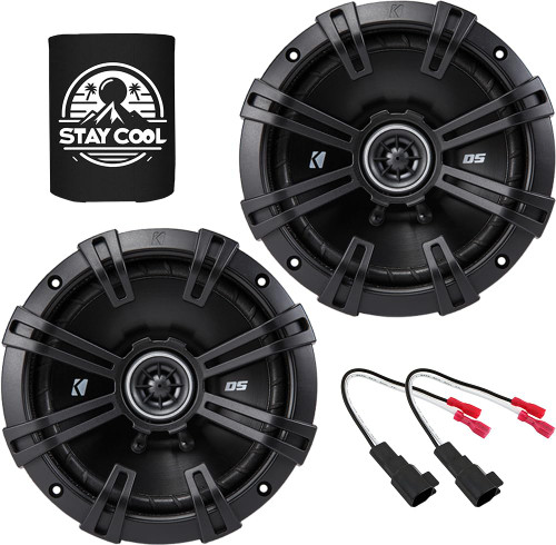 KICKER Speakers 6.5 inch for Ford Maverick 2021-2024 Upgrade Kit - Pair of DS Series with Harness, Coaxial 6 1/2 Car Audio Front Door Speaker DSC650, 43DSC6504