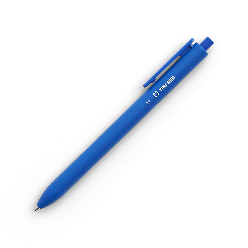TRU RED Retractable Gel Pens - Quick Dry, Smudge-Free Writing, Vivid Blue Ink, Medium Point 0.7mm, Pack of 12
