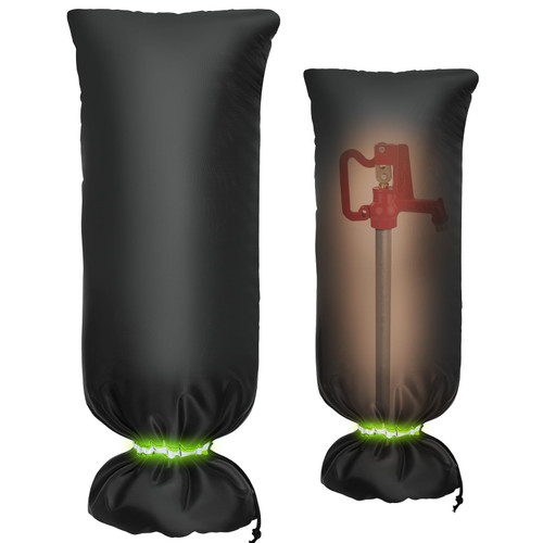 MIXC Outdoor Faucet Covers for Winter Freeze Protection, 15" x 35" Hose Bib Covers for Winter, Reusable Thicker Waterproof Insulated Spigot Cover